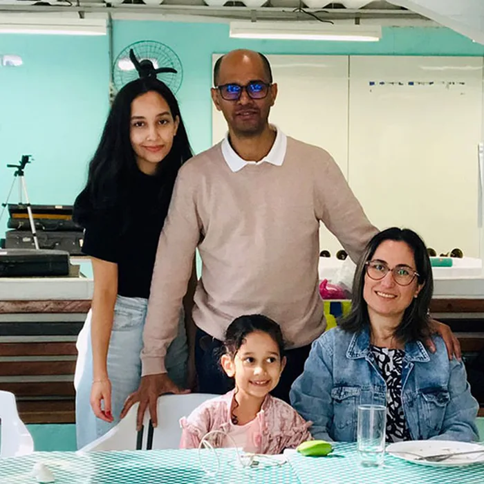 Famílias reunidas na confraternização dos metroviários em 2023